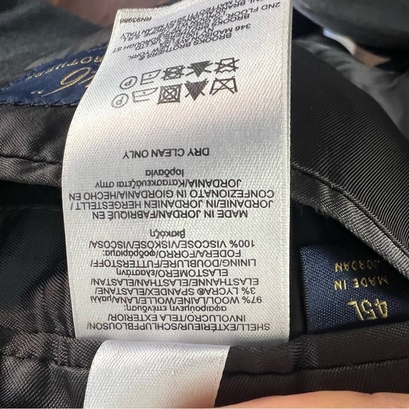 3/$30 🍂 Brooks Brothers Dark Grey Wool Blazer Jacket - Picture 4 of 10